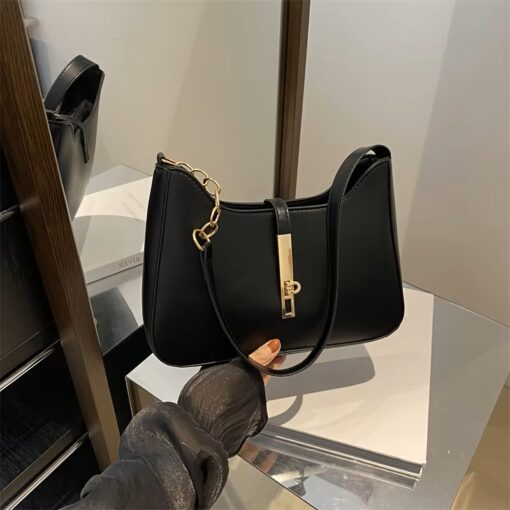 Fashionable PU Leather Shoulder Bag for Women - Image 4
