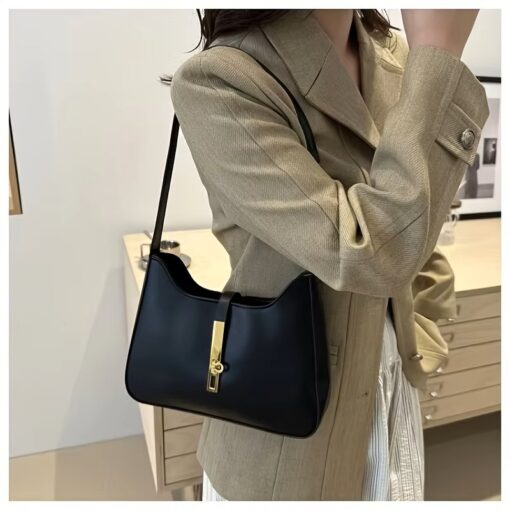 Fashionable PU Leather Shoulder Bag for Women - Image 5