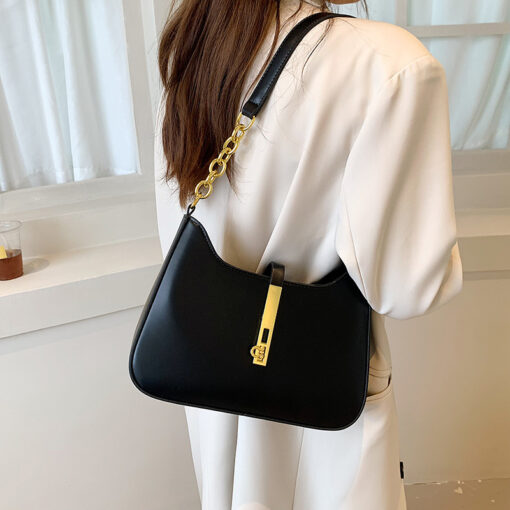 Fashionable PU Leather Shoulder Bag for Women - Image 3