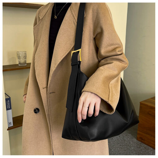 Trendy PU Leather Tote Bag for Women - Image 3