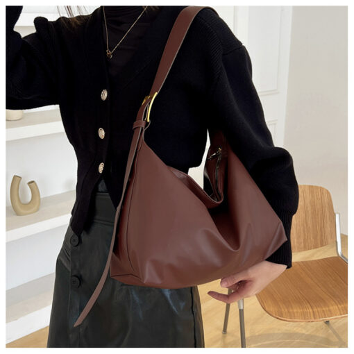 Trendy PU Leather Tote Bag for Women - Image 4