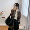 Trendy PU Leather Tote Bag for Women - Kohthai Bag Bangladesh Trendy PU Leather Tote Bag for Women in Bangladesh 2