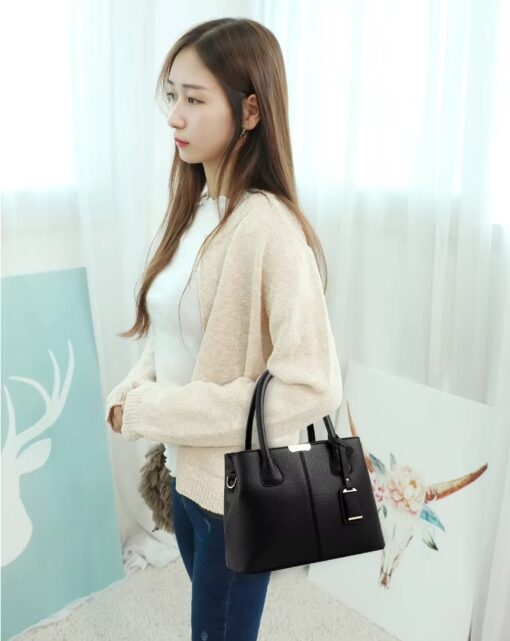 Elegant PU Leather Handbag for Women - Image 5