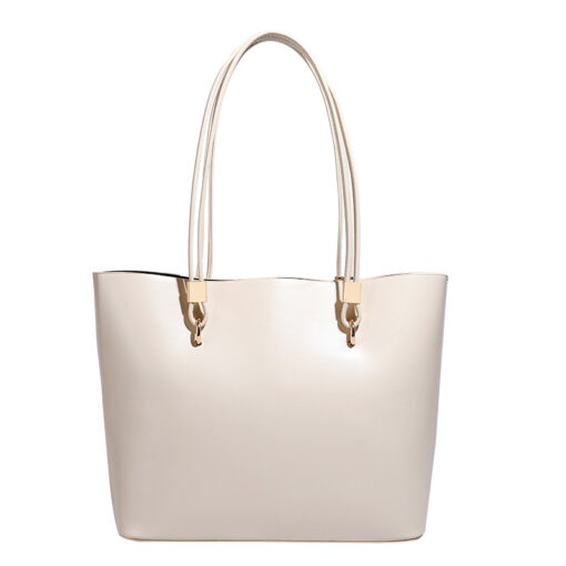 Elegant PU Leather Large Capacity Tote Bag for Women