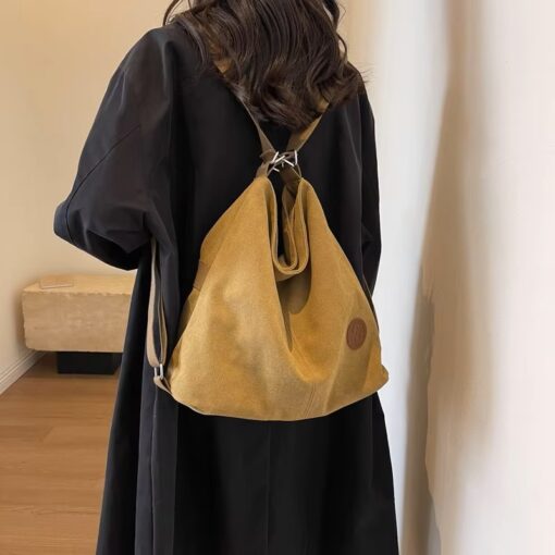 Vintage Canvas Tote Bag Convertible Backpack for Women - Image 7
