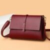 Elegant Flap PU Leather Crossbody Bag for Women - Kohthai Bag Bangladesh Elegant Flap PU Leather Crossbody Bag for Women in Bangladesh 32