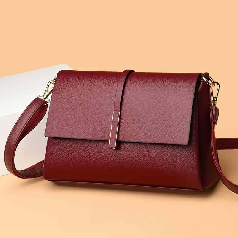 Elegant Flap PU Leather Crossbody Bag for Women - Image 3