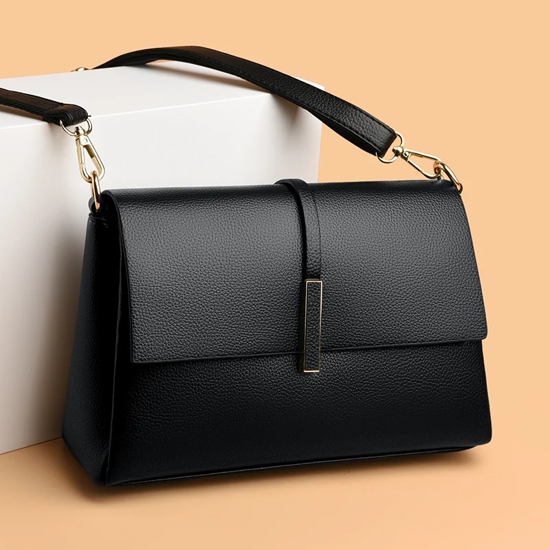 Elegant Flap PU Leather Crossbody Bag for Women - Image 2