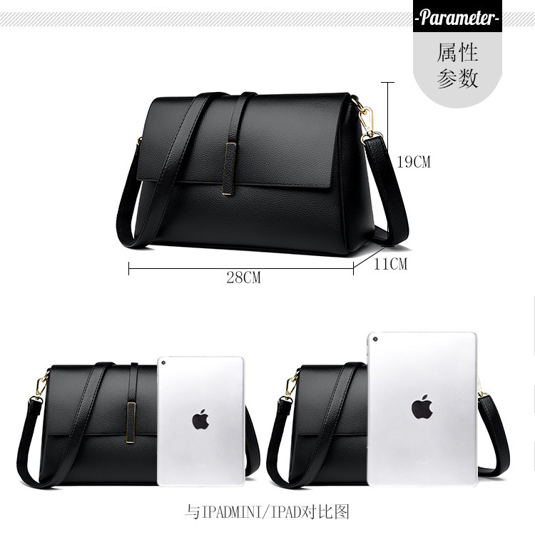 Elegant Flap PU Leather Crossbody Bag for Women - Image 11