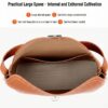 Chic Metal Lock PU Leather Pillow Shoulder Bag for Women 3 1