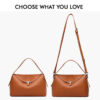 Chic Metal Lock PU Leather Pillow Shoulder Bag for Women 4