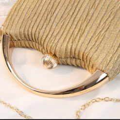 Elegant Round Pleated Dinner Clutch Bag for Women in Bangladesh 7