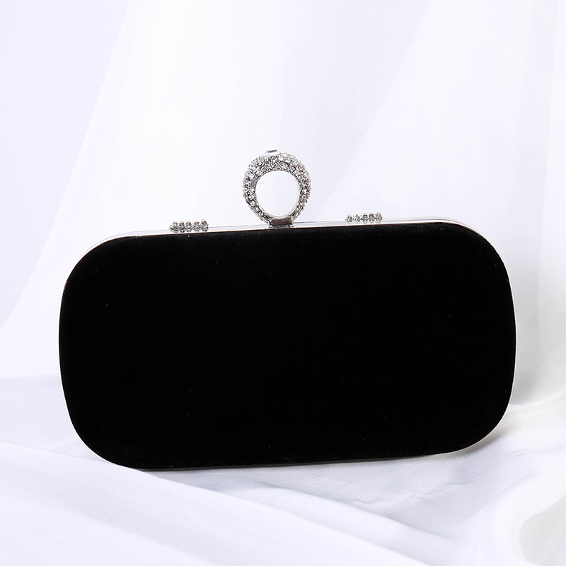 Velvet Rhinestone Evening Clutch Bag for Women - Kohthai Bag Bangladesh Velvet Rhinestone Evening Clutch Bag for Women - Image 3