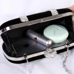 Velvet Rhinestone Evening Clutch Bag for Women - Kohthai Bag Bangladesh Velvet Rhinestone Evening Clutch Bag for Women 4