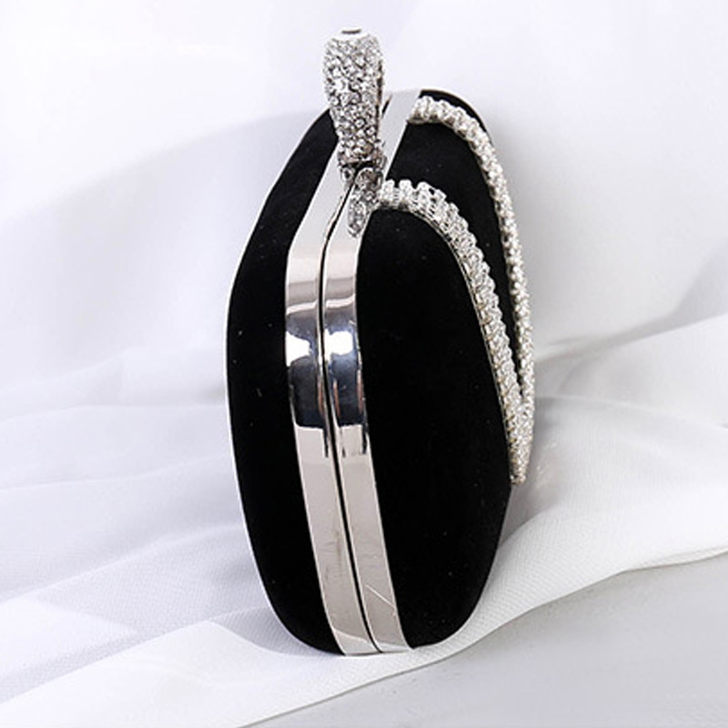 Velvet Rhinestone Evening Clutch Bag for Women - Kohthai Bag Bangladesh Velvet Rhinestone Evening Clutch Bag for Women - Image 4
