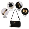 Fashion Vegetable Tanned Leather Rodeo Crossbody Bag for Women 2