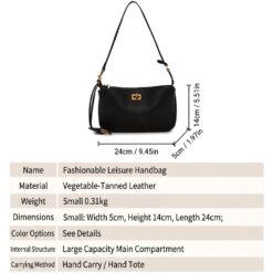 Fashion Vegetable Tanned Leather Rodeo Crossbody Bag for Women 3
