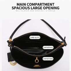 Fashion Vegetable Tanned Leather Rodeo Crossbody Bag for Women 4