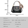 Retro Artistic Style Embroidered Crossbody Bag for Women 2